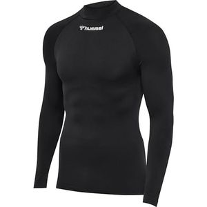 Hummel - Hmlbl Comfort 2.0 Mockneck Tee - T-shirt - Zwart - Lange Mouwen