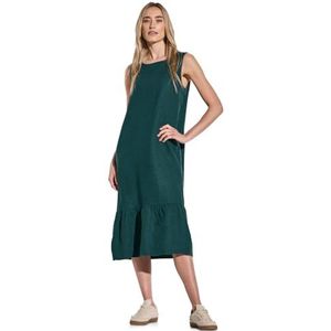 Street One - Mouwloze Midi-Jurk - Ronde Hals - Linnen - Zomerlook