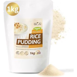 Instant Rice Pudding, 1 kg, instant rijst pudding, van 100% rijstmeel voor je ideale pre- of post-work-out