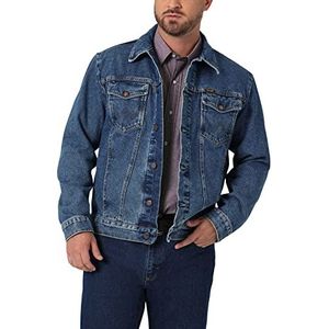 Wrangler Heren ongevoerd western jeansjack met cowboy-snit bovenkleding, Stonewashed, L