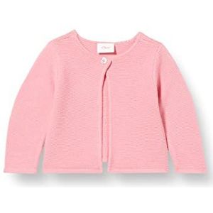 s.Oliver Junior Baby Girls Gebreid vest met lange mouwen, roze, 74, roze, 74 cm