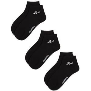 Karl Lagerfeld - Signature - Lot van 3 Paar Sport Sokken - Zwart