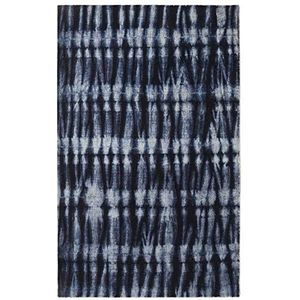 AmazonUkkitchen RugSmith Resist Modern gebied tapijt, Nylon, 5' x 7' marineblauw