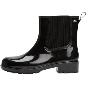 TOMMY HILFIGER - Regenlaarzen - Zwart - Rubber materiaal