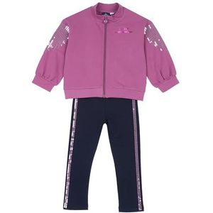Chicco, Tweedelig sweatpak voor meisjes en jongens, Fuchsia, 5 Jaar