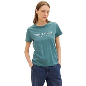 TOM TAILOR T-shirt voor dames, 10697 - Sea Pine Green, XXS