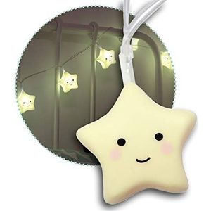 reer Lumilu String Light Star, schattige lichtketting met sterren voor de kinderkamer, leuk verjaardagscadeau voor jongens en meisjes, 52195, geel