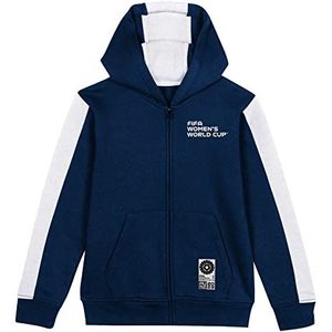 FIFA Unisex officiële 2023 vrouwen voetbal World Cup jeugd team rits hoodie, Usa Hooded Sweatshirt (pak van 1)