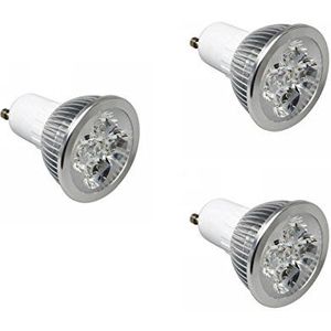 Energaline 92250 Set LED-spots, GU10, koudwit, 400 lumen, 5 W/35 W, 3 stuks