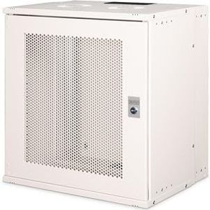 DIGITUS netwerkkast - 19-inch rack 7 HE - niet gemonteerd - wandmontage - 400 mm diep - draagvermogen 60 kg - geperforeerde stalen deur - SOHO Pro serie - grijs