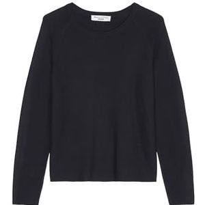 Marc O'Polo Denim damestrui van biologisch katoen met ronde hals, blauw, XXS