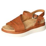 MUSTANG 1493-801 sleehak sandalen voor dames, cognac, 37 EU