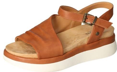 MUSTANG 1493-801 sleehak sandalen voor dames, cognac, 37 EU