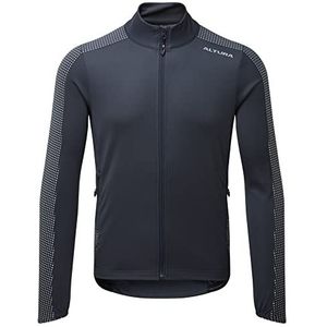 Altura - Nightvision LS - Sportshirt - Marineblauw - Thermische Stof, Grote Reflecterende Panelen