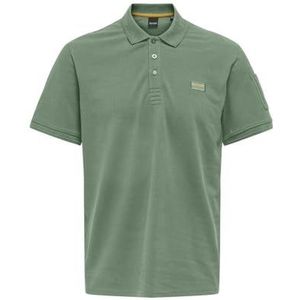 ONLY & SONS Onsdevon Reg AOP Ss Polo Cs Poloshirt voor heren, Hedge Green, XL