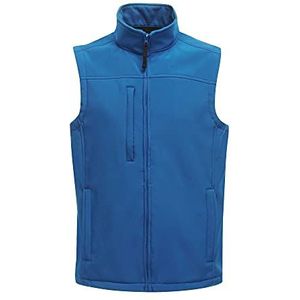 Regatta Professional Flux softshell vest voor heren, Oxford blauw, maat S (fabrieksmaat: S), waterafstotend en verwarmend