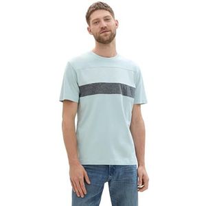 TOM TAILOR Heren T-shirt, 30463 - Dusty Mint Blue, M
