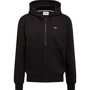 Tommy Jeans Heren TJM Regular Fleece Hoodie Trui, Zwart, L