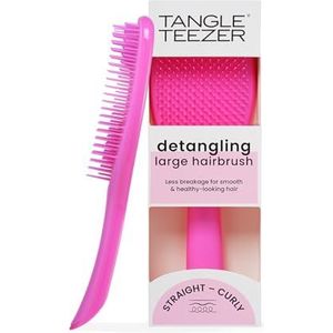 Tangle Teezer Grote ultieme ontklitter haarborstel, voor nat en droog haar, ontwarrende borstel voor dik, krullend, lang haar, tweelaagse tanden verminderen breuk en elimineren knopen, grote peddel