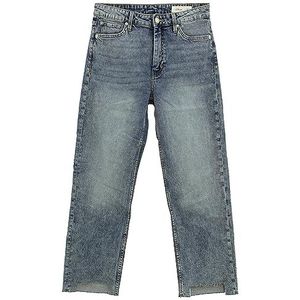 s.Oliver Karolin Cropped Straight Leg Jeans, Karolin cropped straight leg, blauw (light blue denim), 44W x 34L