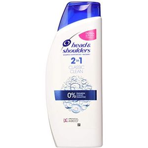 Head & Shoulders Anti-roos Classic Clean 2-in-1 shampoo en balsem, verpakking van 3 stuks x 540 ml, voor vettig haar, zonder parabenen, tot 72 uur bescherming