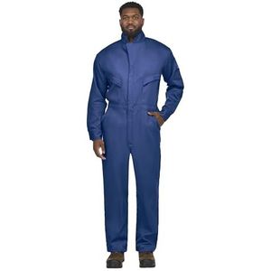 Bulwark FR mens Flame Resistant Cotton/Nylon Comfortouch Deluxe overalls and coveralls workwear apparel, Royal Blue, 46 US