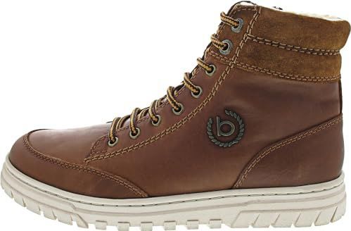 Bugatti - Winterlaarzen - Cognac - Veterboots - Enkellaars - Vrijetijdslaars met Warme Voering