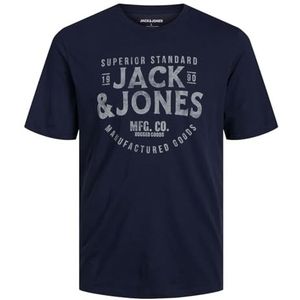 JACK & JONES Heren Jjjeans Tee Ss O-Neck T-shirt, navy blazer, S