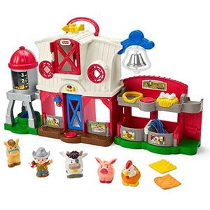 Fisher-Price HHX34 - Little People boerderij - Duitse editie, interactieve speelset met Smart Stages, speelgoed voor kinderen van 1 tot 5 jaar