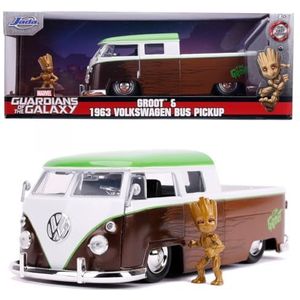 Jada Toys 253225013 - Marvel Groot 1963 Bus Pickup 1:24, Die-Cast voertuig