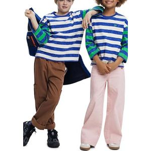 Desigual - Gestreept T-shirt - Katoen - Lange Mouwen - Ronde Hals