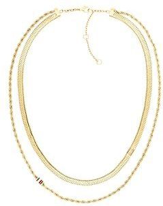 Tommy Hilfiger - Doble Chain - Ketting - Geel Goud - 2780980