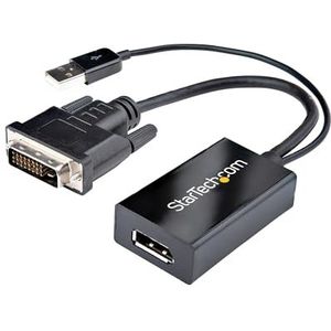 StarTech.com DVI naar DisplayPort adapter met USB Power - DVI-D naar DP Video Adapter - DVI naar DisplayPort Converter - 1920 x 1200 (DVI2DP2)