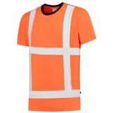 Tricorp 103005 Safety EN ISO 20471 Birdseye T-shirt, 50% polyester/50% polyester, CoolDry, 180 g/m², fluororanje, maat 4XL