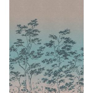 Rasch Behang 360714 - Fotobehang op vlies met bomen in groenblauw en bruin uit de collectie Magicwalls - 2,65 m x 2,12 m (L x B)