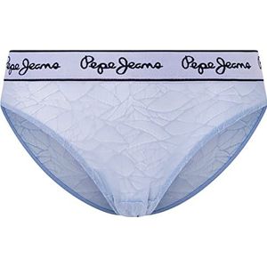 Pepe Jeans Vrouwen Mesh Bikini Stijl Ondergoed, Blauw (Bay Blue), M