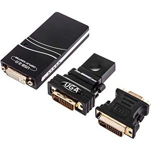 Cablematic - USB 2.0 naar DVI-VGA-HDMI-adapter