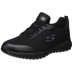 Skechers Women's Squad SR Sneaker, zwart, 36 UK, Zwart, 39 EU