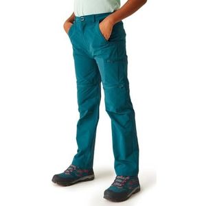 Regatta Highton wandelbroek voor jongens en kinderen, stretch met ritssluiting, Marokkaans Blauw, 5-6 jaar