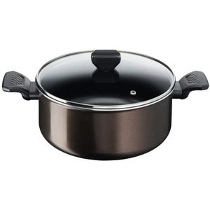 Tefal Easy Cook & Clean kookpan, 24 cm (4,7 l) + deksel, voor alle warmtebronnen behalve inductie B5544602
