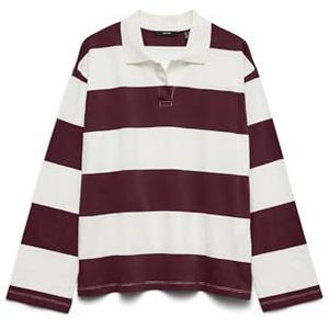 VERO MODA Vmmolly Ls Polo JRS Noos, Winetasting, XS