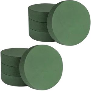 cyclingcolors 8 x schuim bloemenkunst ronde baksteen 8 x 4 cm groene spons plug-in droger handwerk snijden aardewerk pot blok feest bruiloft verjaardag