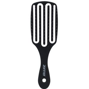 Zenner Flex Paddle Haarborstel – Grote Flexibele Ontwarringsborstel met Antistatische Nylonpinnen – Voor Nat of Droog Haar – Zachte Verzorging voor Alle Haartypes, Ook Breekbaar Haar