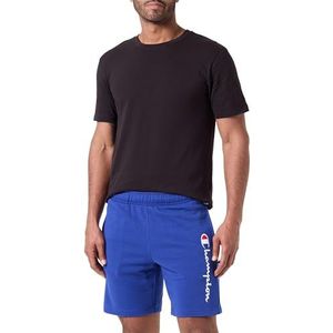 Champion Legacy Icons Pants - Contrast Logo Powerblend Terry Bermuda Shorts, blauw elektrisch, XS Heren SS24, Blauw, XS