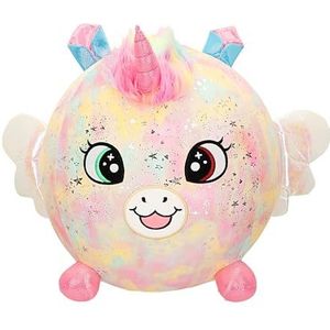 ColorBaby Biggies Enorme eenhoorn pluche dier, incl. voetpomp, verrassingsspeelgoed, zachte bal, maat XXL, dierspeelgoed, cadeau voor meisjes van 3 jaar