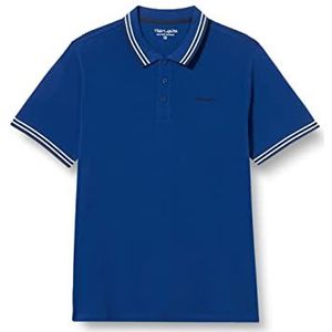 Teddy Smith - Pasian MC - heren poloshirt - casual - wit/grafiet/groen, Galaxy Blauw, XS