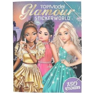 Depesche 13232 TOPModel Glamour - Stickerboek met 20 pagina's voor het ontwerpen van prachtige modelmotieven, inclusief 3 dubbelpagina stickers