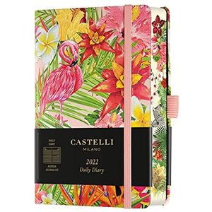 Castelli Milano EDEN Flamingo Diary 2022 9 x 14 cm Dagboek S/D Hardcover 384 Pagina