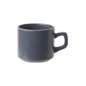 Cosy & Trendy Set van 12 koffiekopjes van aardewerk, blauw, 18 cl-stapelbaar