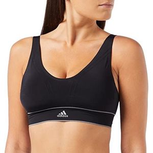 Adidas Sports Underwea Naadloze plunge beha voor dames, zwart, XL